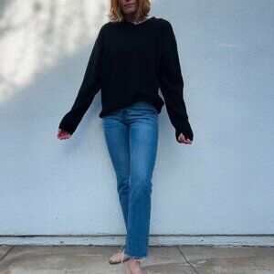 Women's Black and Blue Jumper